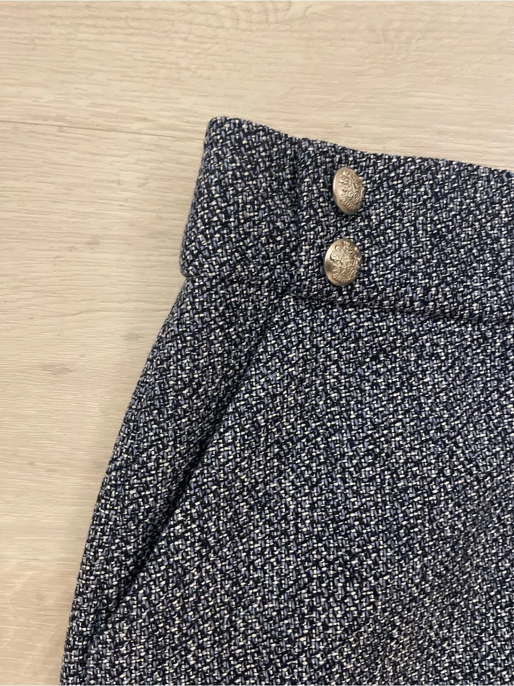 Veronica Beard Blue Tweed Arezzo Mini Skirt ~ 8 ~